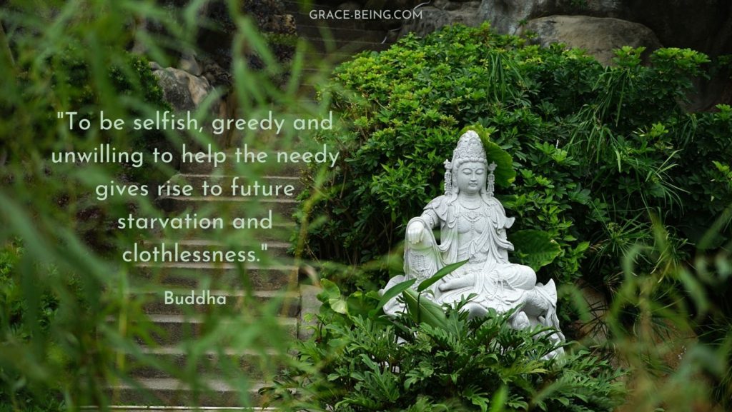 Buddha quote on karma & helping others