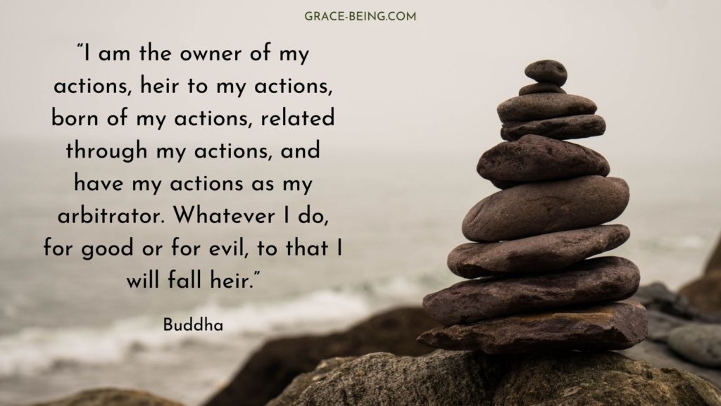 Buddha quote on karma & our actions