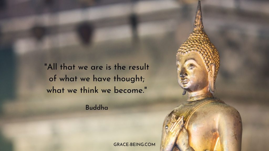 Buddha quote on karma, what we think we become.