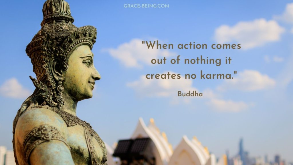 Buddha quote on karma and actions