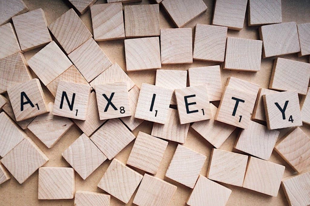 Anxiety scrabble words