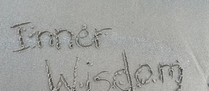 inner wisdom written down in the sand