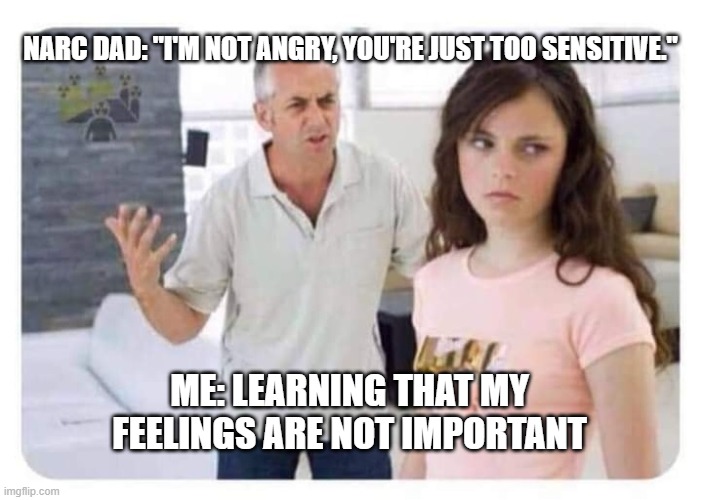 narcissist father meme