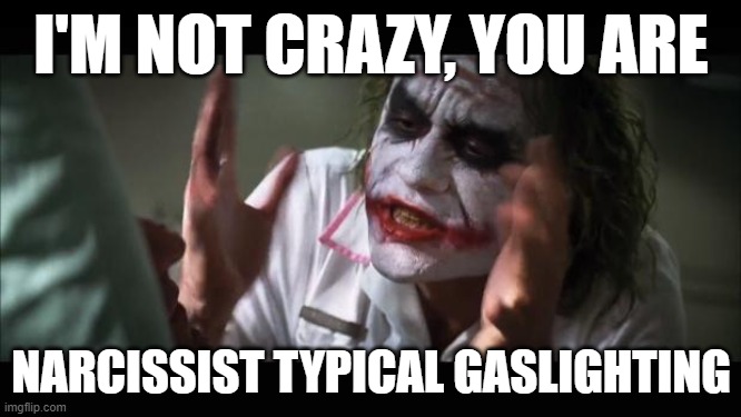 Narcissist Gaslighting Meme