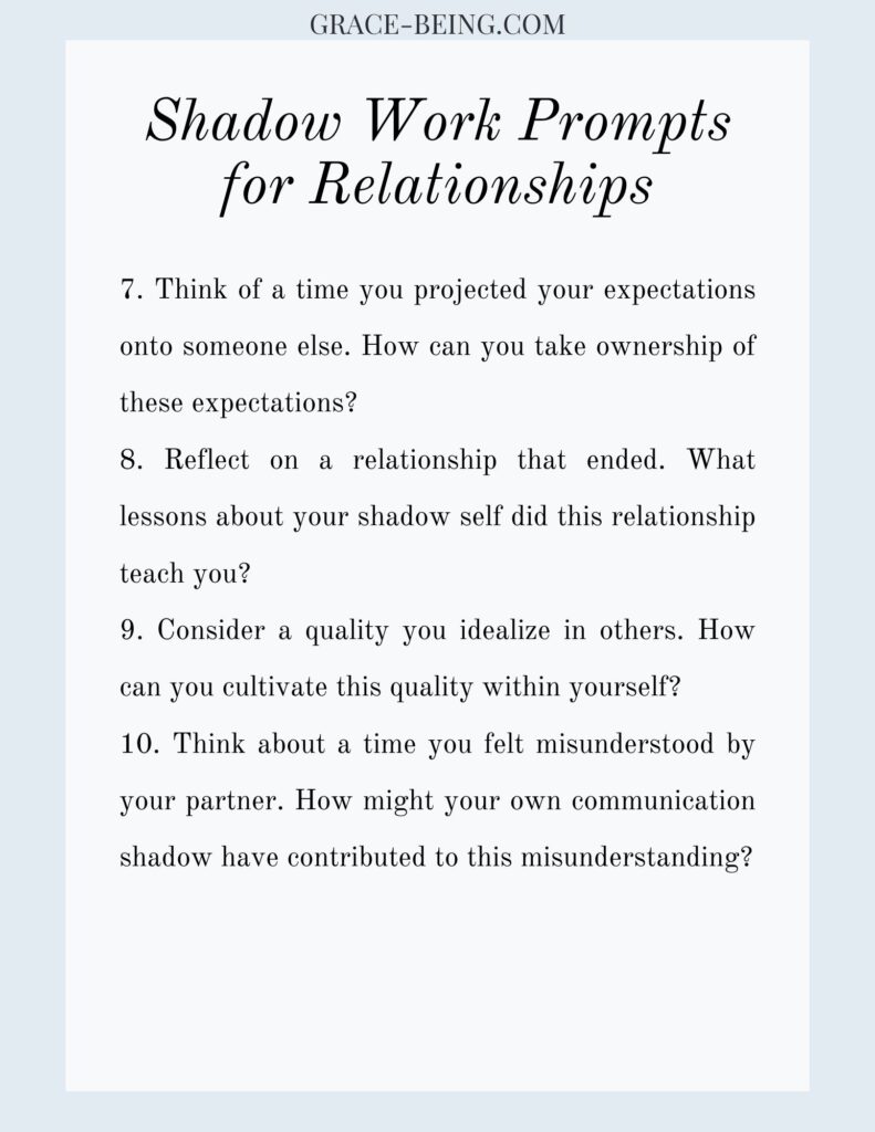 Shadow Work Prompts for Relationships