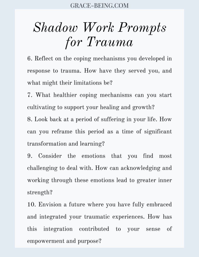 Shadow Work Prompts for Trauma